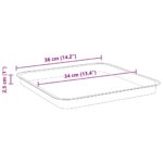 vidaXL Kvetináče 6 pcs Tehlovo červená 43 x 43 x 33,5 cm Plast – Obrázok 12