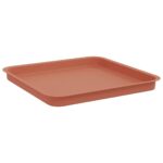 vidaXL Kvetináče 6 pcs Tehlovo červená 43 x 43 x 33,5 cm Plast – Obrázok 7