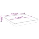 vidaXL Kvetináče 24 pcs Tehlovo červená 23 x 23 x 17,5 cm Plast – Obrázok 12