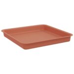 vidaXL Kvetináče 24 pcs Tehlovo červená 23 x 23 x 17,5 cm Plast – Obrázok 7