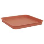 vidaXL Kvetináče 24 pcs Tehlovo červená 28,5 x 28,5 x 22 cm Plast – Obrázok 7