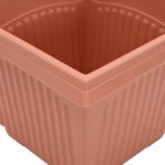 vidaXL Kvetináče 24 pcs Tehlovo červená 28,5 x 28,5 x 22 cm Plast – Obrázok 8