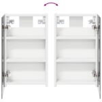 vidaXL Set kabinetov do kúpeľne s poličkou 3 pcs 80 x 10,5 x 50 cm – Obrázok 11