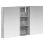 vidaXL Set kabinetov do kúpeľne s poličkou 3 pcs 80 x 10,5 x 50 cm – Obrázok 2