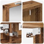 vidaXL Set kabinetov do kúpeľne s poličkou 3 pcs 80 x 10,5 x 50 cm – Obrázok 10