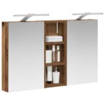 vidaXL Set kabinetov do kúpeľne s poličkou 3 pcs 80 x 10,5 x 50 cm – Obrázok 3