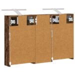 vidaXL Set kabinetov do kúpeľne s poličkou 3 pcs 80 x 10,5 x 50 cm – Obrázok 9