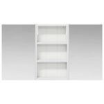 vidaXL Set kabinetov do kúpeľne s poličkou 3 pcs 90 x 10,5 x 50 cm – Obrázok 6
