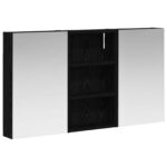 vidaXL Set kabinetov do kúpeľne s poličkou 3 pcs 90 x 10,5 x 50 cm – Obrázok 2