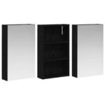 vidaXL Set kabinetov do kúpeľne s poličkou 3 pcs 90 x 10,5 x 50 cm – Obrázok 5