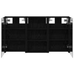 vidaXL Set kabinetov do kúpeľne s poličkou 3 pcs 90 x 10,5 x 50 cm – Obrázok 7