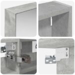 vidaXL Set kabinetov do kúpeľne s poličkou 3 pcs 90 x 10,5 x 50 cm – Obrázok 10
