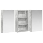 vidaXL Set kabinetov do kúpeľne s poličkou 3 pcs 90 x 10,5 x 50 cm – Obrázok 5