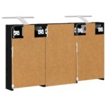 vidaXL Set kabinetov do kúpeľne s poličkou 3 pcs 90 x 10,5 x 50 cm – Obrázok 9