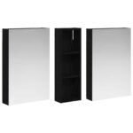 vidaXL Set kabinetov do kúpeľne s poličkou 3 pcs 100 x 10,5 x 60,5 cm – Obrázok 5