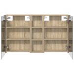 vidaXL Set kabinetov do kúpeľne s poličkou 3 pcs 100 x 10,5 x 60,5 cm – Obrázok 7