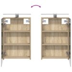 vidaXL Set kabinetov do kúpeľne s poličkou 3 pcs 100 x 10,5 x 60,5 cm – Obrázok 12