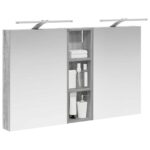 vidaXL Set kabinetov do kúpeľne s poličkou 3 pcs 100 x 10,5 x 60,5 cm – Obrázok 3