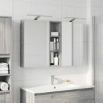 vidaXL Set kabinetov do kúpeľne s poličkou 3 pcs 100 x 10,5 x 60,5 cm – Obrázok 4