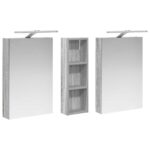 vidaXL Set kabinetov do kúpeľne s poličkou 3 pcs 100 x 10,5 x 60,5 cm – Obrázok 5
