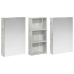 vidaXL Set kabinetov do kúpeľne s poličkou 3 pcs 110 x 10,5 x 60,5 cm – Obrázok 5
