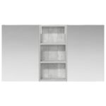 vidaXL Set kabinetov do kúpeľne s poličkou 3 pcs 110 x 10,5 x 60,5 cm – Obrázok 6