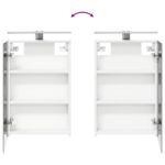 vidaXL Set kabinetov do kúpeľne s poličkou 3 pcs 110 x 10,5 x 60,5 cm – Obrázok 12