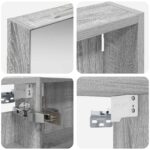 vidaXL Set kabinetov do kúpeľne s poličkou 3 pcs 110 x 10,5 x 60,5 cm – Obrázok 10