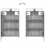 vidaXL Set kabinetov do kúpeľne s poličkou 3 pcs 110 x 10,5 x 60,5 cm – Obrázok 12