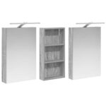 vidaXL Set kabinetov do kúpeľne s poličkou 3 pcs 110 x 10,5 x 60,5 cm – Obrázok 5