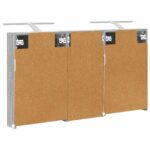 vidaXL Set kabinetov do kúpeľne s poličkou 3 pcs 110 x 10,5 x 60,5 cm – Obrázok 9