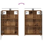 vidaXL Set kabinetov do kúpeľne s poličkou 3 pcs 110 x 10,5 x 60,5 cm – Obrázok 12