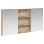 vidaXL Set kabinetov do kúpeľne s poličkou 3 pcs 120 x 10,5 x 60,5 cm – Obrázok 2