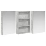 vidaXL Set kabinetov do kúpeľne s poličkou 3 pcs 120 x 10,5 x 60,5 cm – Obrázok 5