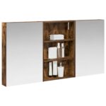 vidaXL Set kabinetov do kúpeľne s poličkou 3 pcs 120 x 10,5 x 60,5 cm – Obrázok 3