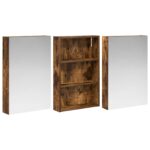 vidaXL Set kabinetov do kúpeľne s poličkou 3 pcs 120 x 10,5 x 60,5 cm – Obrázok 5