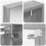 vidaXL Set kabinetov do kúpeľne s poličkou 3 pcs 120 x 10,5 x 60,5 cm – Obrázok 10