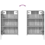 vidaXL Set kabinetov do kúpeľne s poličkou 3 pcs 120 x 10,5 x 60,5 cm – Obrázok 11
