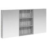 vidaXL Set kabinetov do kúpeľne s poličkou 3 pcs 120 x 10,5 x 60,5 cm – Obrázok 2