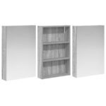 vidaXL Set kabinetov do kúpeľne s poličkou 3 pcs 120 x 10,5 x 60,5 cm – Obrázok 5