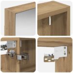 vidaXL Set kabinetov do kúpeľne s poličkou 3 pcs 120 x 10,5 x 60,5 cm – Obrázok 10