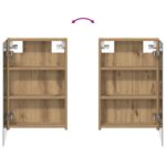 vidaXL Set kabinetov do kúpeľne s poličkou 3 pcs 120 x 10,5 x 60,5 cm – Obrázok 11