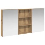 vidaXL Set kabinetov do kúpeľne s poličkou 3 pcs 120 x 10,5 x 60,5 cm – Obrázok 2