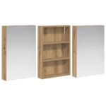 vidaXL Set kabinetov do kúpeľne s poličkou 3 pcs 120 x 10,5 x 60,5 cm – Obrázok 5
