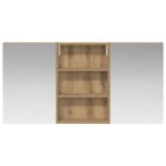 vidaXL Set kabinetov do kúpeľne s poličkou 3 pcs 120 x 10,5 x 60,5 cm – Obrázok 6