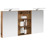 vidaXL Set kabinetov do kúpeľne s poličkou 3 pcs 120 x 10,5 x 60,5 cm – Obrázok 3