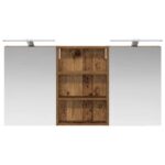 vidaXL Set kabinetov do kúpeľne s poličkou 3 pcs 120 x 10,5 x 60,5 cm – Obrázok 6