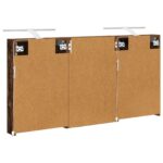 vidaXL Set kabinetov do kúpeľne s poličkou 3 pcs 120 x 10,5 x 60,5 cm – Obrázok 9