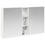 vidaXL Set kabinetov do kúpeľne s poličkou 3 pcs 120 x 14,5 x 70 cm – Obrázok 3