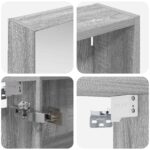vidaXL Set kabinetov do kúpeľne s poličkou 3 pcs 120 x 14,5 x 70 cm – Obrázok 10